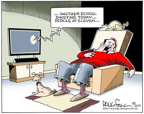 "...Another school shooting today...details at eleven."
