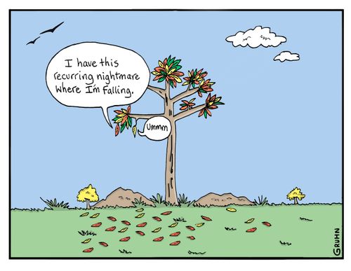 "I have this recurring nightmare where I'm falling."
