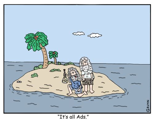 "It's all ads!"