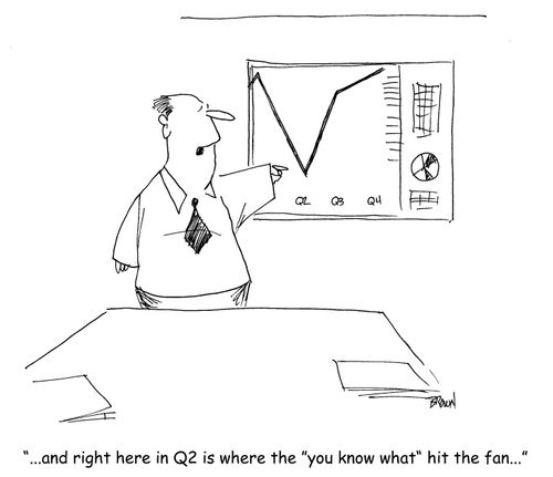 "...and right here in Q2 is where the 'you know what' hit the fan. . ."