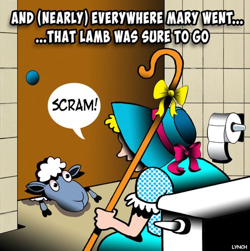 And (nearly) everywhere Mary went. . . that lamb was sure to go.