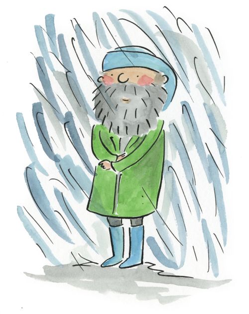 Captain in a storm