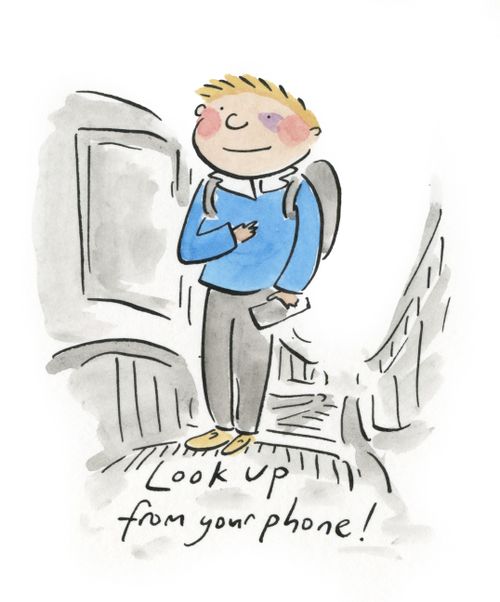 Look up from your phone!
