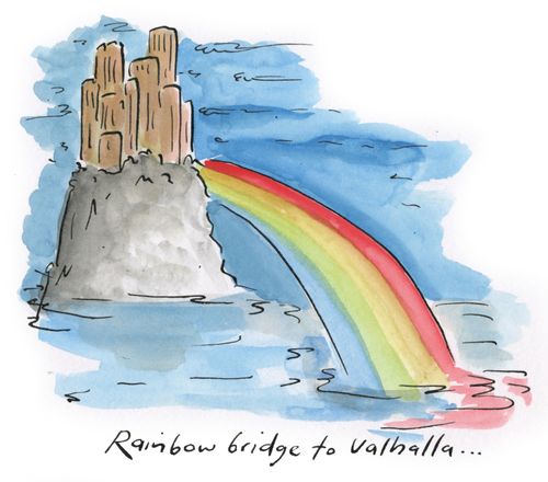 Rainbow bridge to Valhalla