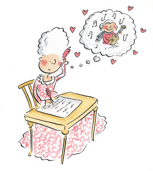 Countess writes a love letter