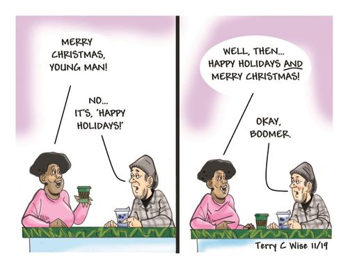 "Merry Christmas, young man!"
