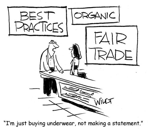"I'm just buying underwear, not making a statement."