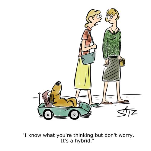 "I know what you're thinking but don't worry. It's a hybrid."