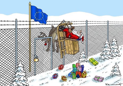 Santa Crashes into the EU Border