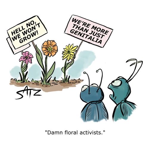 "Damn floral activists."
