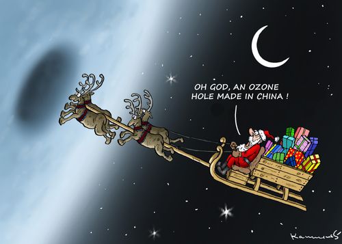 "Oh God, an ozone hole made in China!"