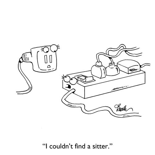 "I couldn't find a sitter."