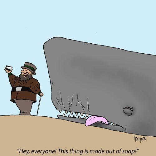 "Hey, everyone! This thing is made out of soap!"