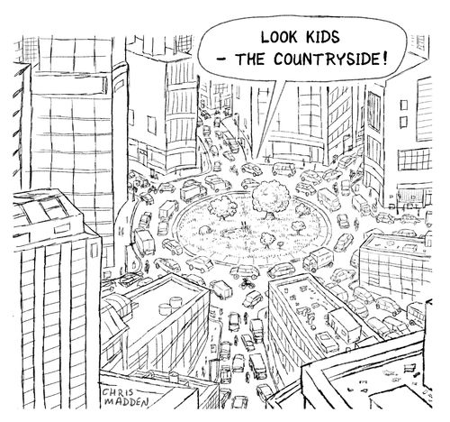 "Look kids - the countryside!"