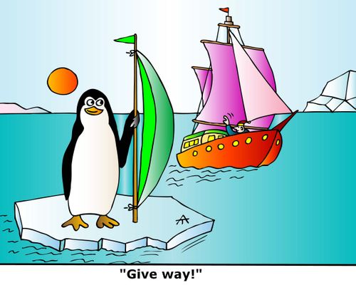 "Give way!"