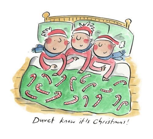 Duvet know it's Christmas