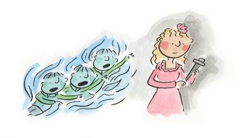 Three spirits and Pamina