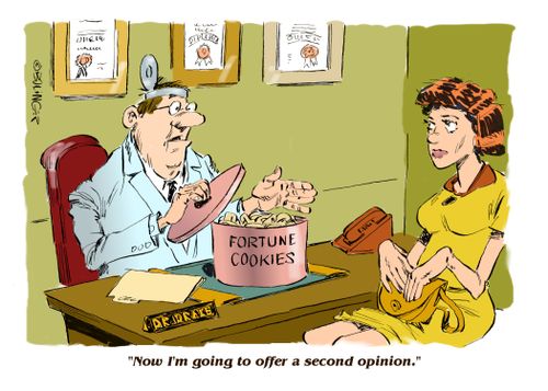 "Now I'm going to offer a second opinion."