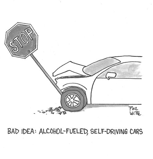 Bad Idea: Alcohol-Fueled, Self-Driving Cars