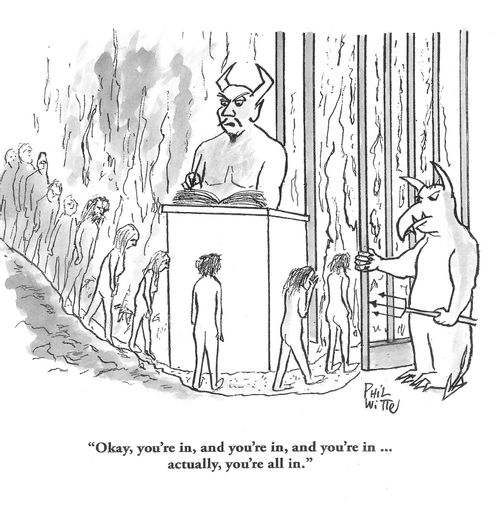 "Okay, you're in, and you're in, and you're in. . . actually, you're all in."