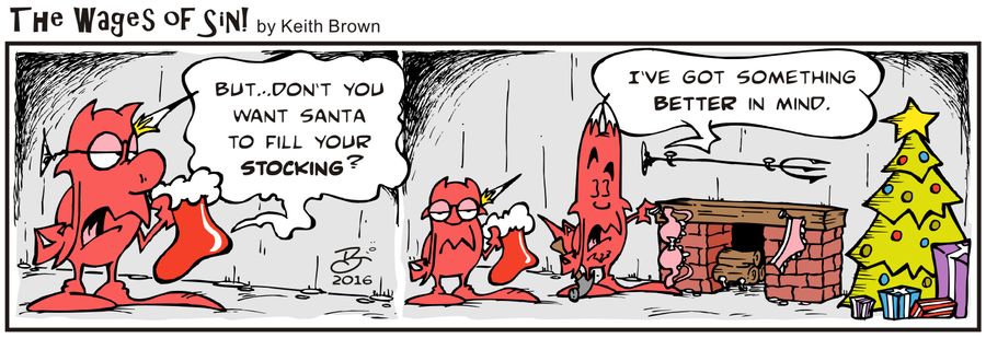 "But. . . Don't you want Santa to fill your stocking?"