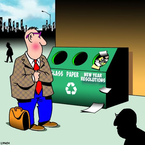 New Year Resolutions Recycling