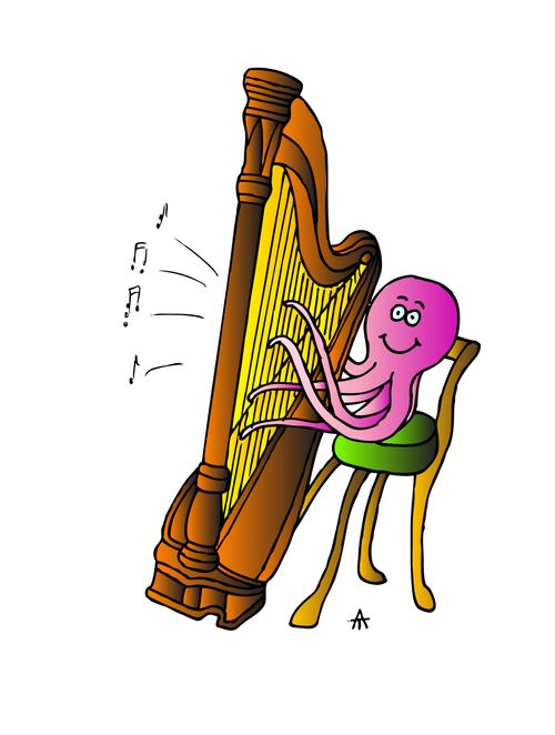Octopus and Harp