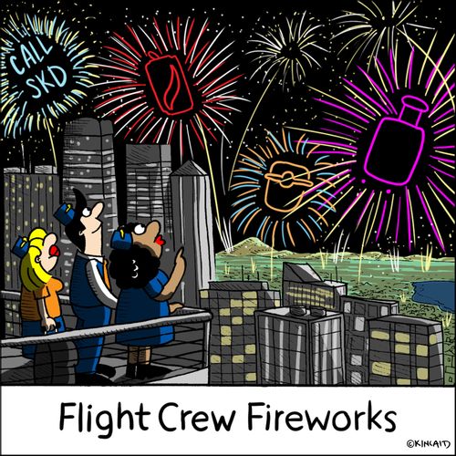 Flight Crew Fireworks