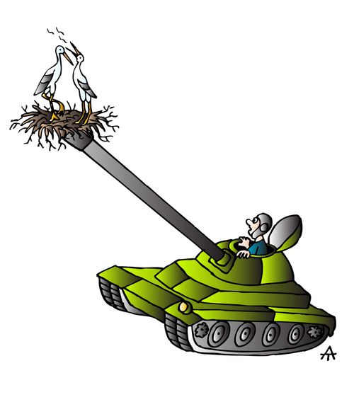 Storks and Tank