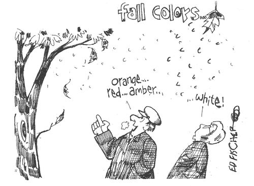 "Orange. . . red. . . amber. . ."