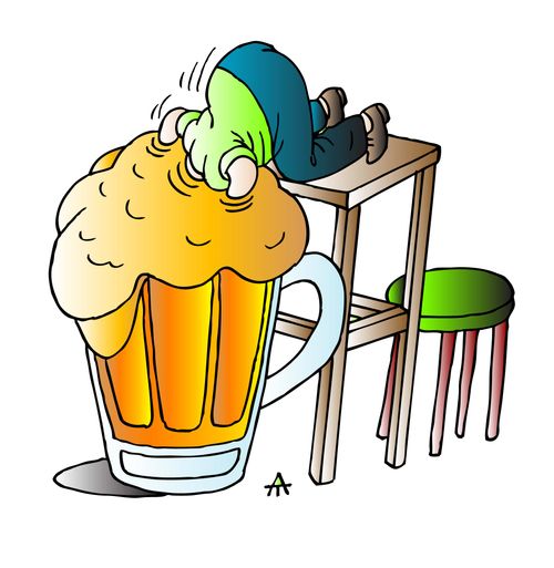 Man and beer