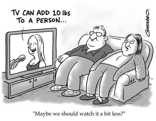 "Maybe we should watch it a bit less?"