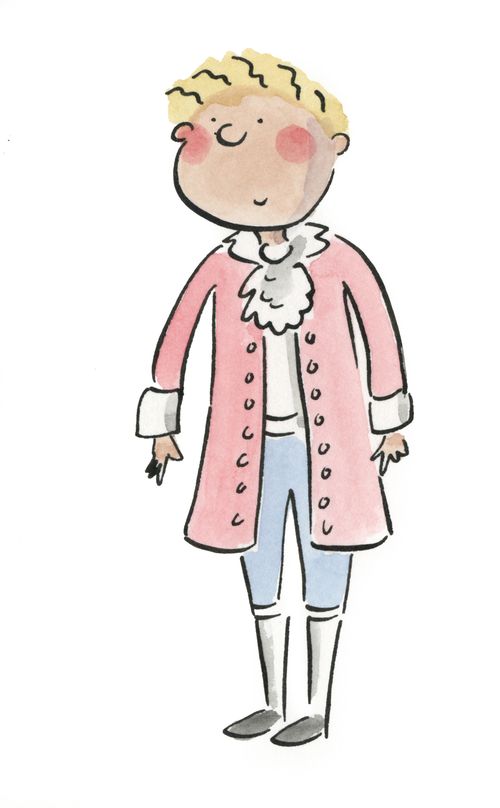 Boy with jabot