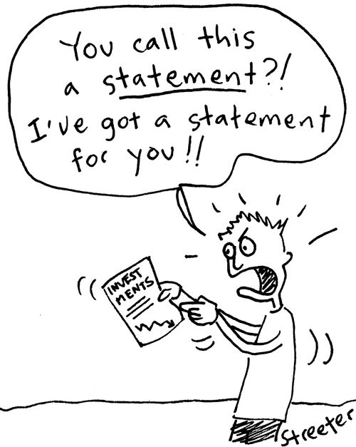"You call this a statement?! I've got a statement for you!!"