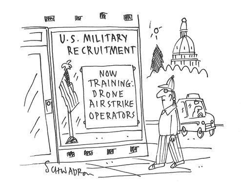 US Military Recruitment: Now Training - Drone Airstrike Operators