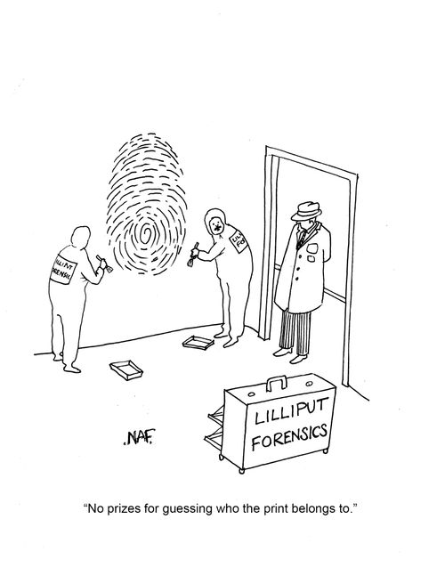 'No prizes for guessing who the print belongs to."