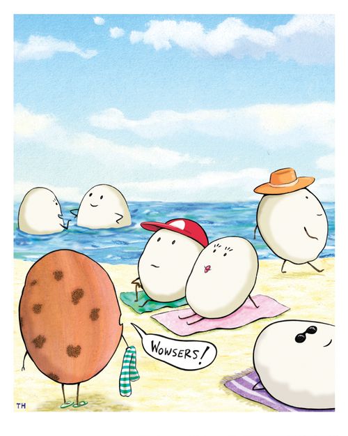Peeled beach