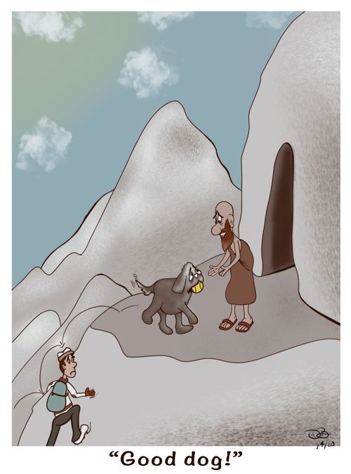 "Good dog!"