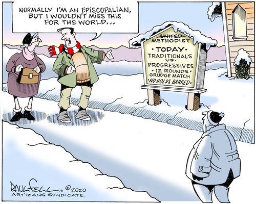 "Normally I'm an Episcopalian, but I wouldn't miss this for the world. . ."