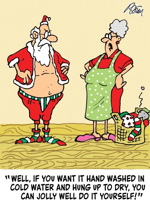 "Well, if you want it hand washed in cold water and hung up to dry, you can jolly well do it yourself!"