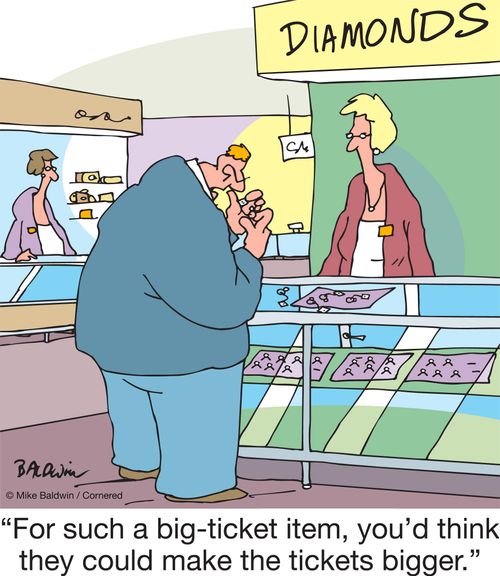 "For such a big-ticket item, you'd think they could make the tickets bigger."