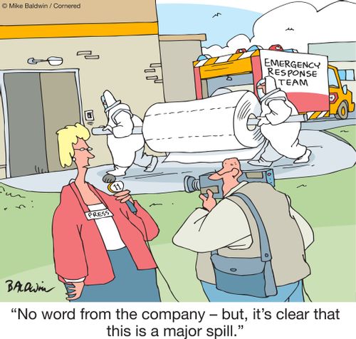 "No word from the company – but, it's clear that this is a major spill."
