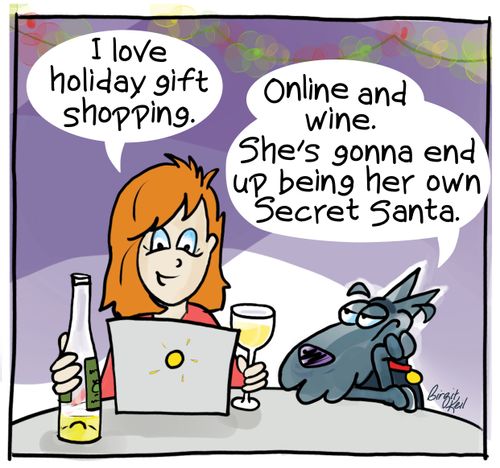 "I love holiday gift shopping."