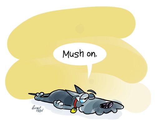 "Mush on."
