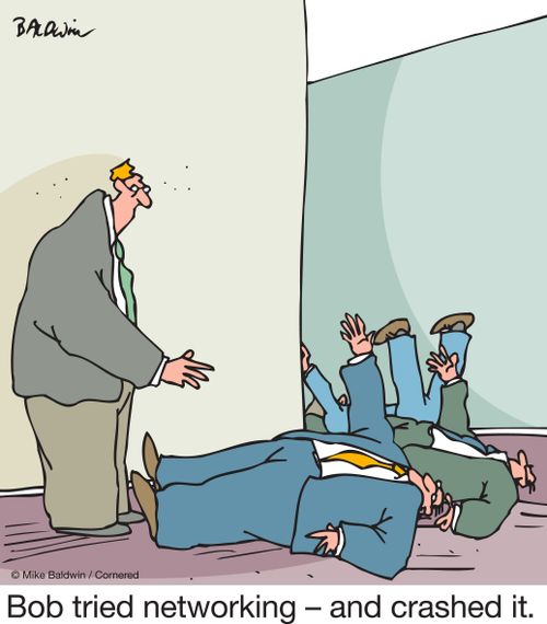 Bob tried networking – and crashed it.