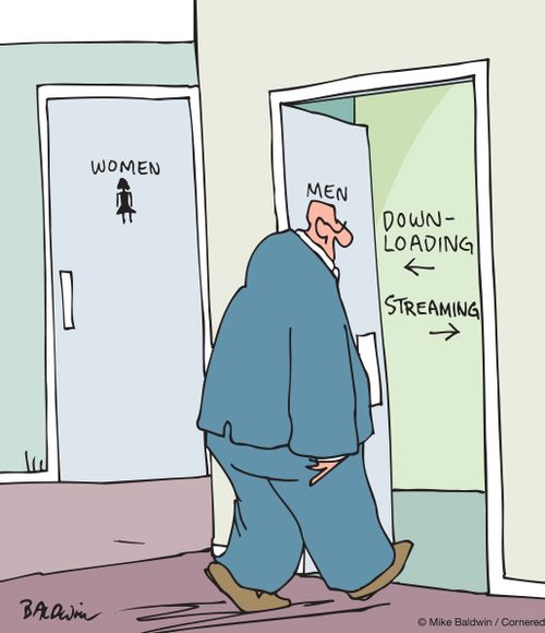 Restroom Streaming/Downloading