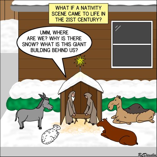 What if a nativity scene camp to life in the 21st Century?
