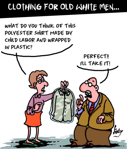 Clothing for old white men . . .