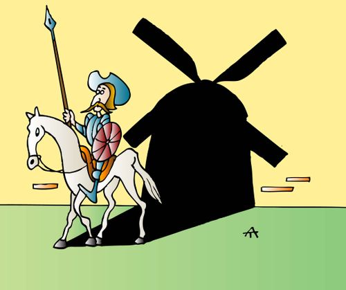 Don Quichotte's shadow