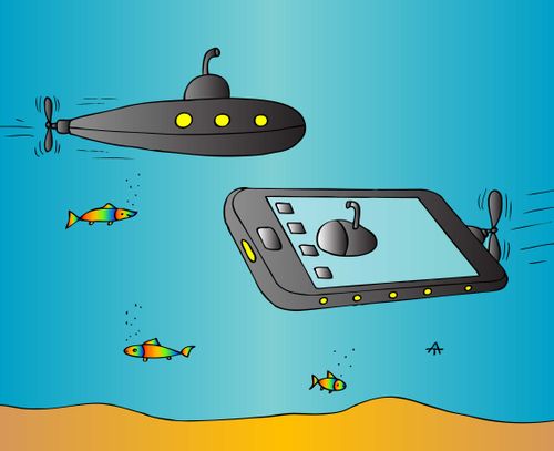 Submarine and mobile